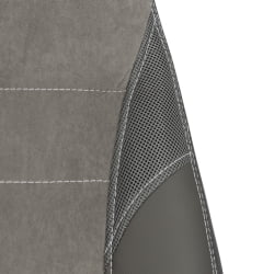 Кресло INTER (24) кож/зам/флок/ткань, серый/металлик, C-36/29/TW-12