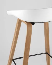 Барный стул Libra Soft с подушкой Белый