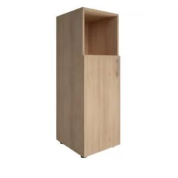 Шкаф книжный средний полуоткрытый без топа YALTA LT-SU 2.1R Снежная Патина