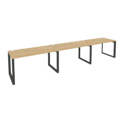 Рабочая станция на О-образном м/к ОНИКС О.МО-РС-3.3.7 Тиквуд Светлый/Антрацит / ONIX O.MO-RS-3.3.7