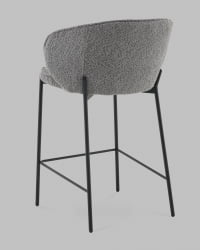 Стул полубарный Тисдейл букле темно-серый