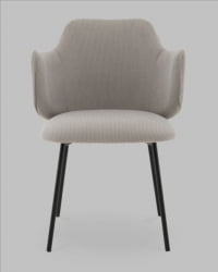 Стул Джиннет велюр светло-серый