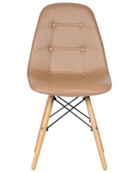 Стул обеденный ДОБРИН БЕННЕТ (ножки светлый бук, коричневый) 4 шт / DOBRIN BENNET