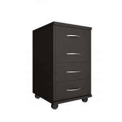 Тумба подкатная (4 ящика, с замком) Riva А.ТМ-4F Венге Цаво