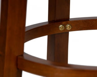 Круглый барный табурет DOBRIN BOB BAR (шоколад, черный) 2 шт