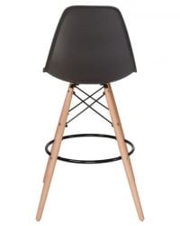 Стул барный ДОБРИН ДСВ БАР (ножки светлый бук, цвет темно-серый (ГР-04)) 2 шт / DOBRIN DSW BAR (GR-04))