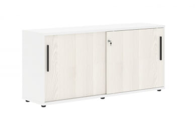 Шкаф с дверьми-купе EDIS ELC 1643 Ясень Траун Черный Белый