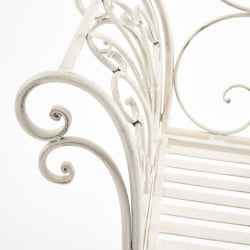 Скамья Secret de Maison BEAUJOLAIS (mod. PL08-8574) металл, 136х46х96см, белый антик (antique white)