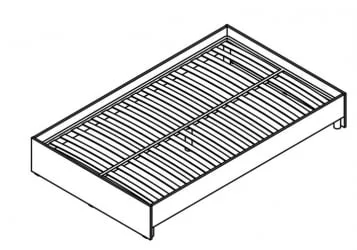 Кровать без изголовья KBW 2016 Белый