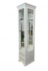 Шкаф с витриной Грация 490 Белый