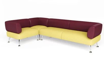 Комплект Вейт №2 Соломенный/Красно-коричневый