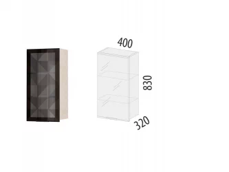 Шкаф-витрина кухонный (лев/прав) Дакота 103.04