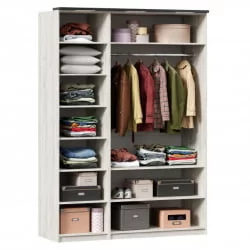 Шкаф трехстворчатый Техно 08 Дуб Крафт белый