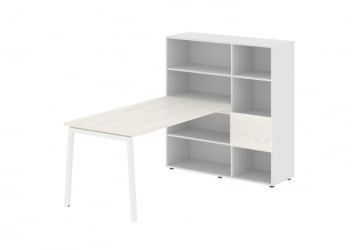 Рабочая станция EDIS ELRST 1215 Ясень Траун Белый Белый