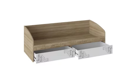 Кровать с 2 ящиками Оксфорд ТД-139.12.01 Ривьера Белый с рисунком