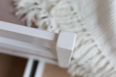 Детская кровать для девочки в белом цвете с ящиками Сердечки