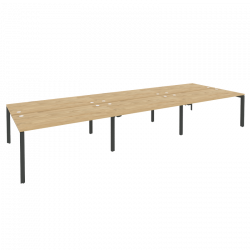 Рабочая станция на П-образном м/к ONIX O.MP-D.RS-6.4.8 Тиквуд Светлый/Антрацит