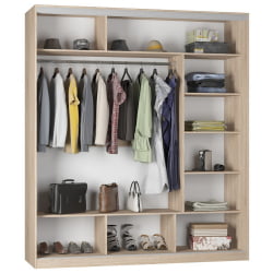 Шкаф-купе B-220х200х60-2(ЯАС-D7D7D7)