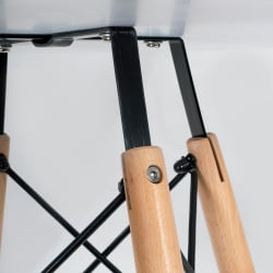 Круглый стол CINDY NEXT (mod. 70-80 MDF) металл/мдф/бук, D80х75см, белый/натуральный