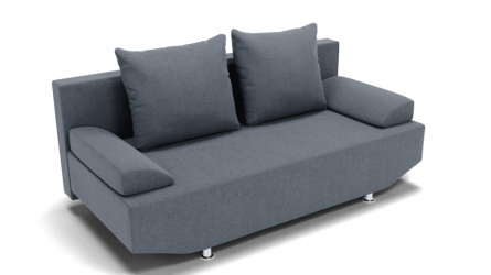 Диван Сити (ЗР) Цвет фасада: Серый; Тип: Прямой; Материал фасада: Металл/Велюр