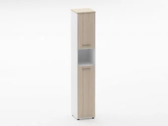 Шкаф 5 узкий закрытый, с нишей Deka 10.23.14Л Туя/Белый
