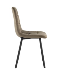 Комплект из двух стульев Chilly велюр коричневый 2 шт.