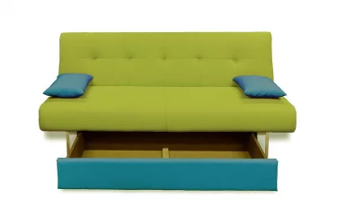 Диван с металлическими ножками MANGO 4 (3 категория) Нео Эппл Нео Азуре