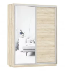 Шкаф-купе двухдверный Экспресс Дуо Медиум 1600х2200х Дуб сонома / 1600х2200h