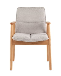 Стул обеденный Philo с деревянными ножками серый