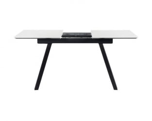 Стол Пеле раздвиж. 140-180 Светлый мрамор/Бабочка