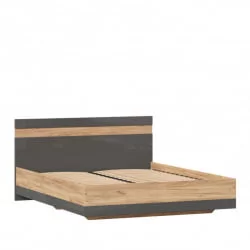 Кровать двуспальная 1600 Фиджи ЛД 659.071.000 Дуб Золотой Антрацит