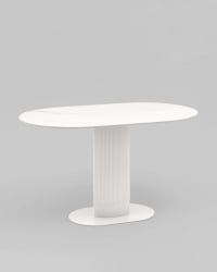 Стол обеденный Mystery 130х80 см белый керамика