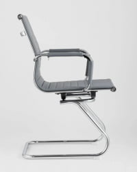 Кресло для посетителей ТопЧаирс Висит серое 2 шт. / TopChairs Visit