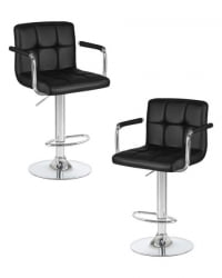 Стул барный ДОБРИН КРУГЕР АРМ (черный) 2 шт / DOBRIN KRUGER ARM