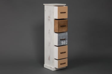 Тумба с 5 ящиками Secret De Maison MARITIME 5 ( mod. HX16-001NS ) Butter white/navy design