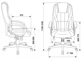 Кресло игровое Zombie 9 Black