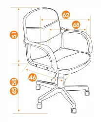 Офисное кресло BAGGI черный,серый
