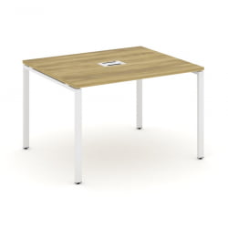 Стол переговорный (1 столешница) CОНCЕПТ CН.ПРГ-012 Дуб Винченцо Белый / CONCEPT CN.PRG-012