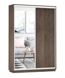 Шкаф-купе двухдверный Экспресс Дуо Медиум 1600х2400h Венге