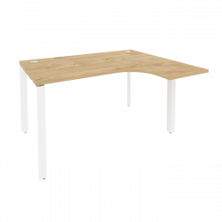 Стол эргономичный правый на П-образном м/к ONIX O.MP-SA-3R Тиквуд Светлый/Белый