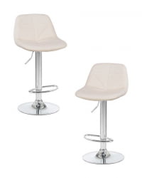 Стул барный ДОБРИН ДИНА (кремовый) 2 шт / DOBRIN DINA