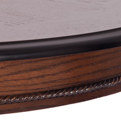 Раздвижной овальный стол Rochester -STC- (4260-STC) дерево гевея/мдф, 106 (150) х 106 х 75 см, Tobacco