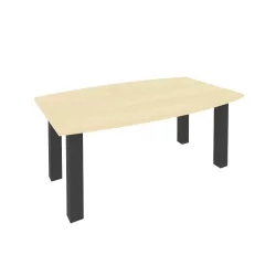 Стол переговорный Фирст КПРГ-2 Клен/Темный металлик / First KPRG-2