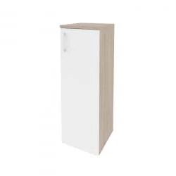 Шкаф средний узкий правый ONIX O.SU-2.3(R) Дуб Аттик/Белый