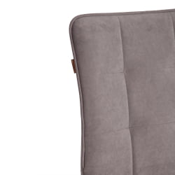 Металлический стул Bari LT, велюр, серый/черный, 29, 41х55х89 см