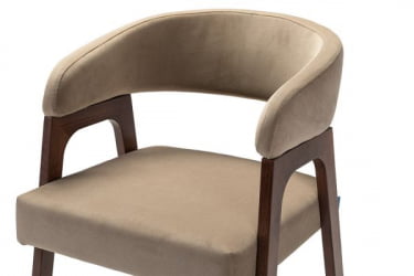 Кресло барное Baxter Б Beige/Темный орех