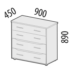 Комод Мегаполис 55.09 Сосна Астрид