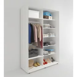 Шкаф-купе в коридор Акцент-Вера ДР 1000х600  Выбеленное дерево