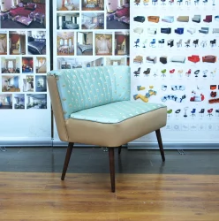 Диван двойной Бьерн двойной бирюза/бежевый