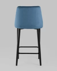 Стул полубарный Диего велюр Пыльно-синий